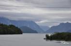 O lago Yelcho, entre La Junta e Chaitén, na Carretera Austral, sul do Chile